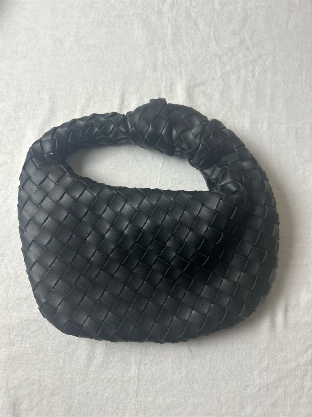 Urban Expressions Black Woven Mini Shoulder Bag